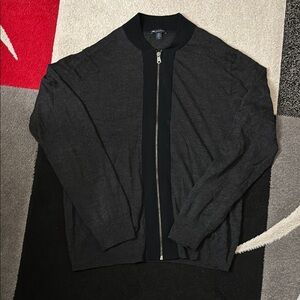 Gap extra fine merino wool zip up sweater